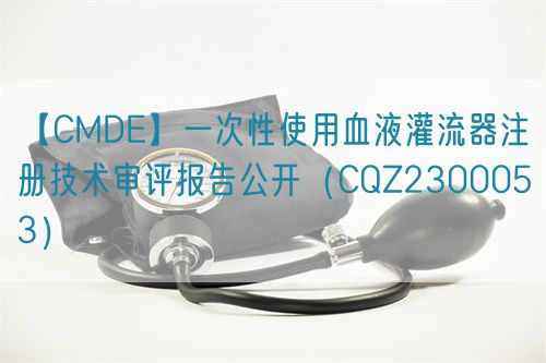 【CMDE】一次性使用血液灌流器注冊(cè)技術(shù)審評(píng)報(bào)告公開(kāi)（CQZ2300053）(圖1)