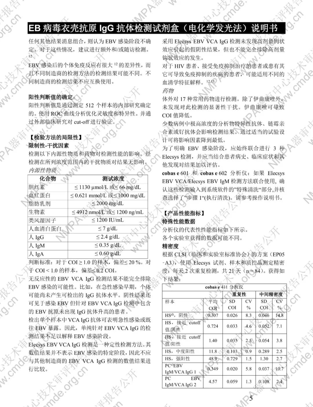 羅氏EB病毒衣殼抗原IgG抗體檢測試劑盒三類IVD新品審評(píng)報(bào)告公開(圖18)